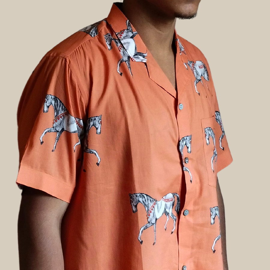 Stallion Shirt- Orange