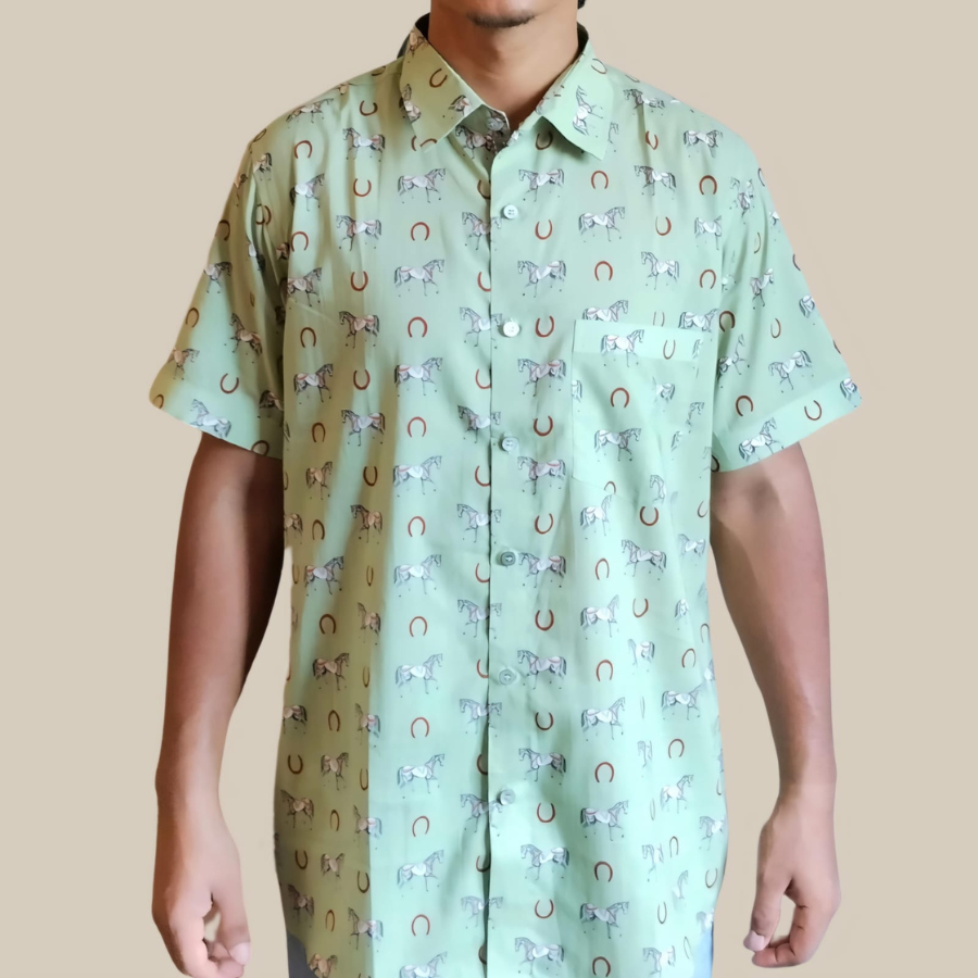 Stallion Shirt- Pistachio