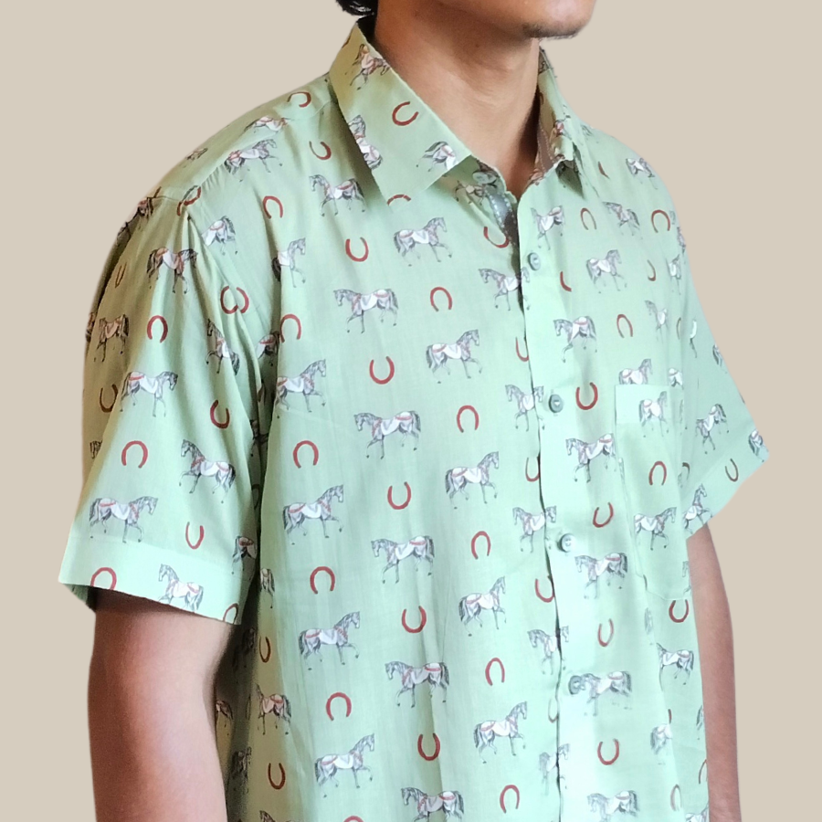 Stallion Shirt- Pistachio