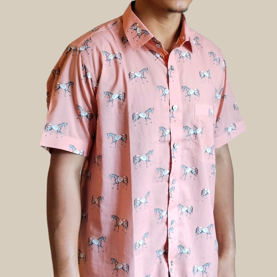 Stallion Shirt- Peach